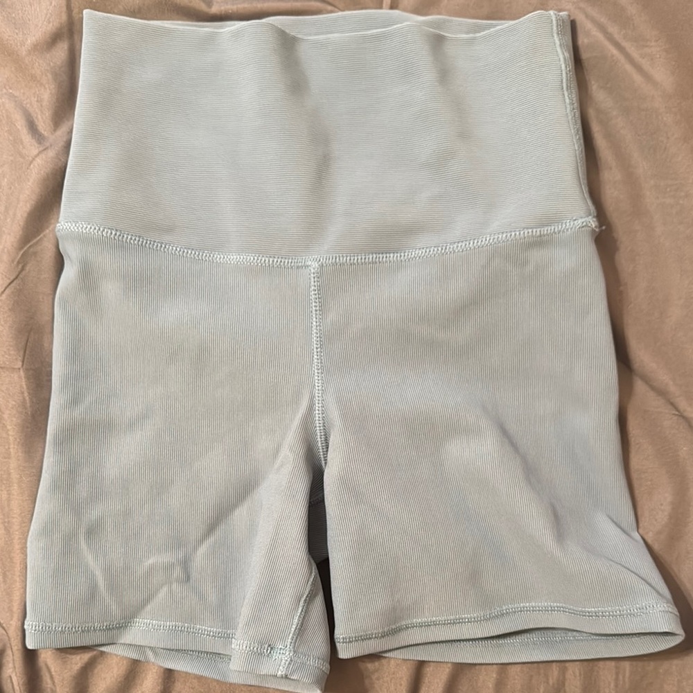 Women's High-Waisted Gray Shorts
